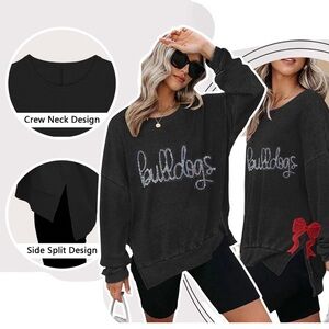 Black Crew Neck Sweatshirt with SEC Designs